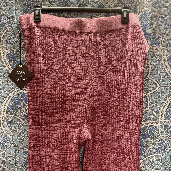 Mauve sweater leggings - Picture 3 of 10